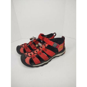 KEEN NEWPORT SANDALS SHOES YOUTH SIZE 3, 35 RED WATERPROOF P6